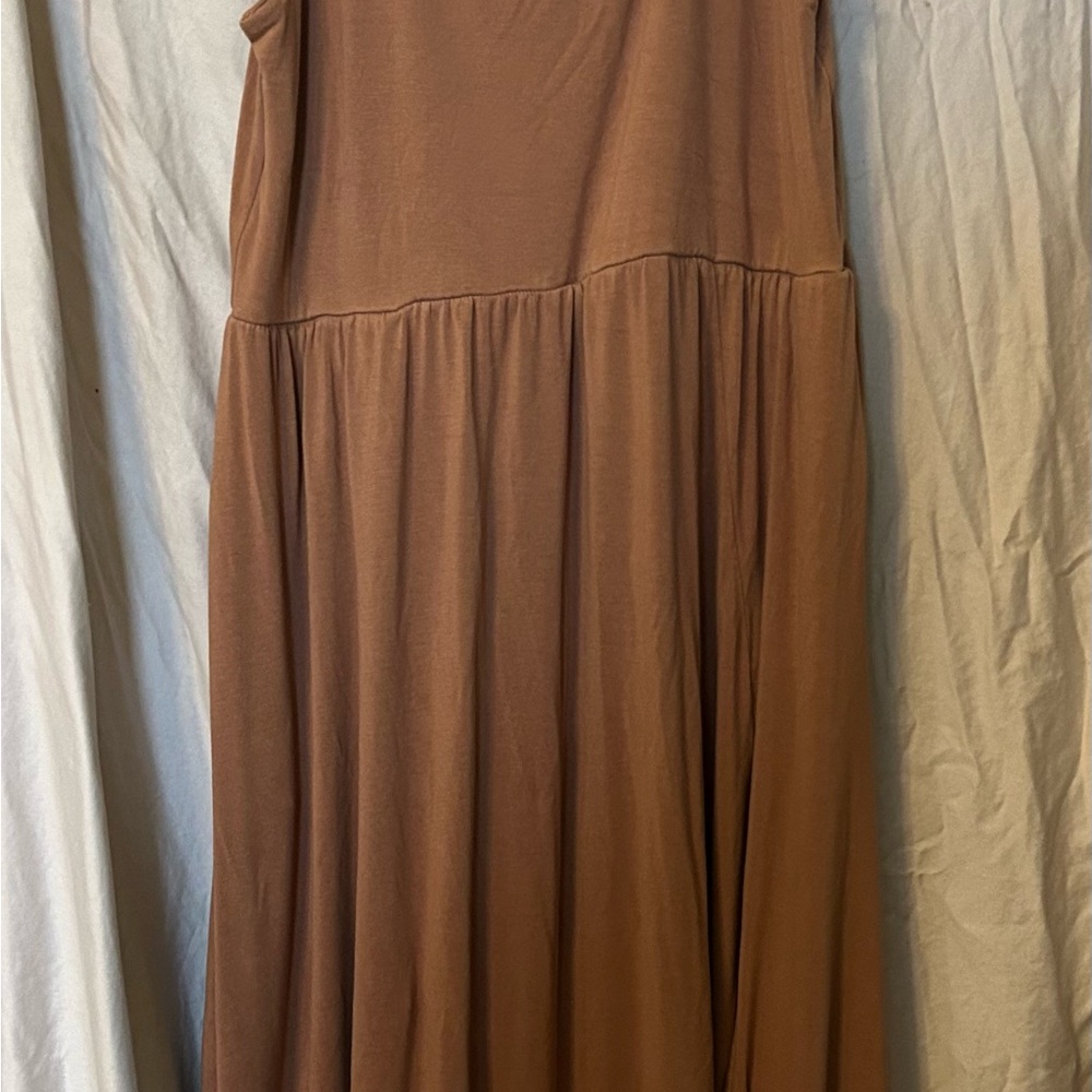 a new day Brown Maxi tank Dress size xl
